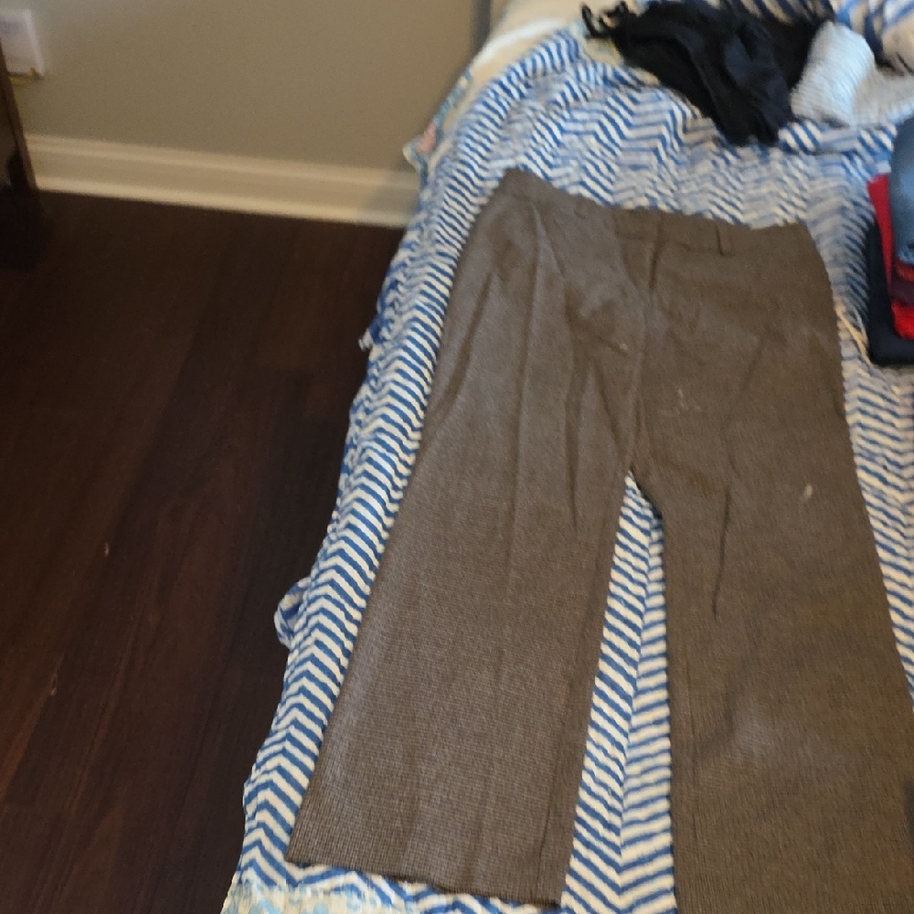 Alfani Brown Houndstooth Pants